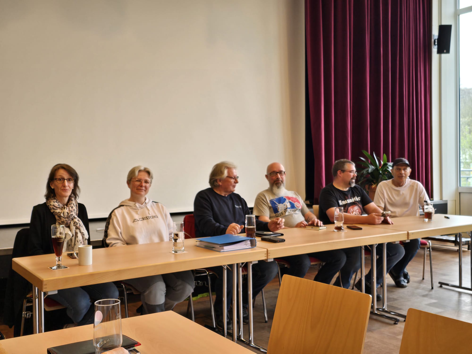 Der Vorstand der MSG beim Info-Abend zur geplanten Oldtimer-Sparte.