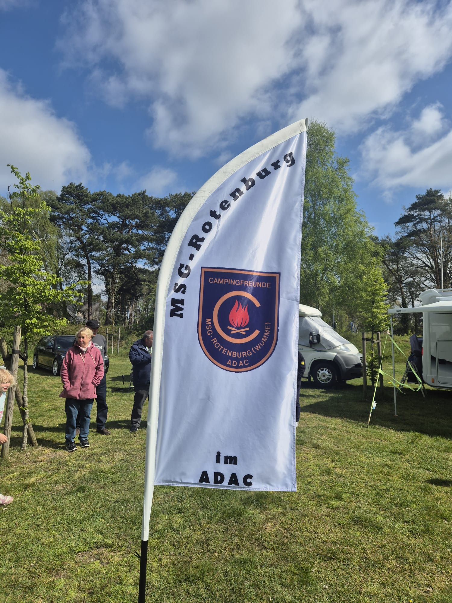 Die Fahne der Campingfreunde