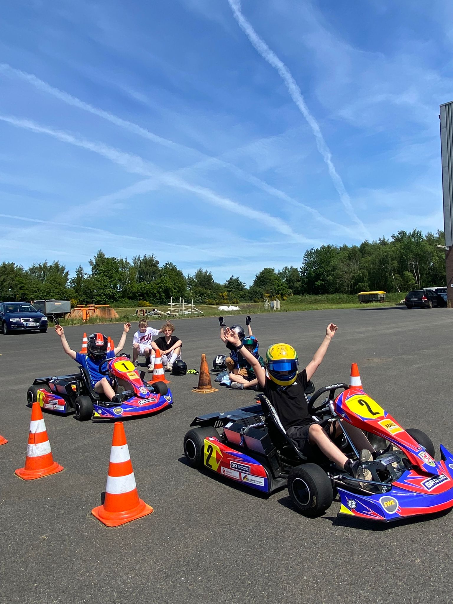 Karts und Fahrer